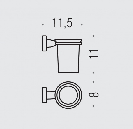 Фото стакан подвесной colombo design basic b2702