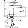 Фото смеситель для раковины hansgrohe talis e 71714340