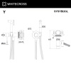 Фото встраиваемый смеситель для биде whitecross y sysybi2gl, цвет: золото
