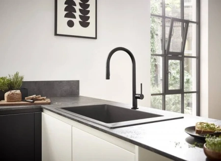 Фото смеситель для кухонной мойки hansgrohe talis 72842670