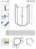 Фото душевое ограждение radaway almatea pdd 100x100 см 30522-01-01n