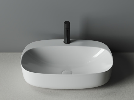 Фото раковина накладная ceramicanova element 59.5 см, цвет: белый cn5012