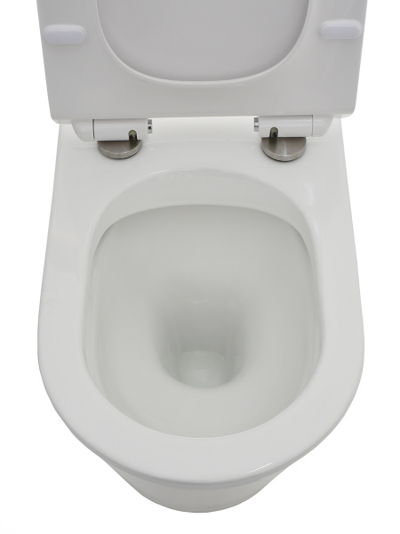 Фото унитаз напольный aquame c сиденьем softclose 67 см aqm1001 (без бачка)