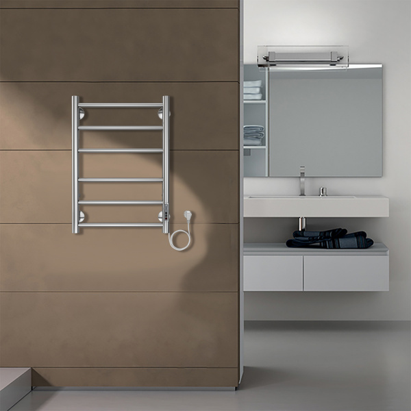 Фото электрический полотенцесушитель azario parma 40x60 см цвет: хром az10846