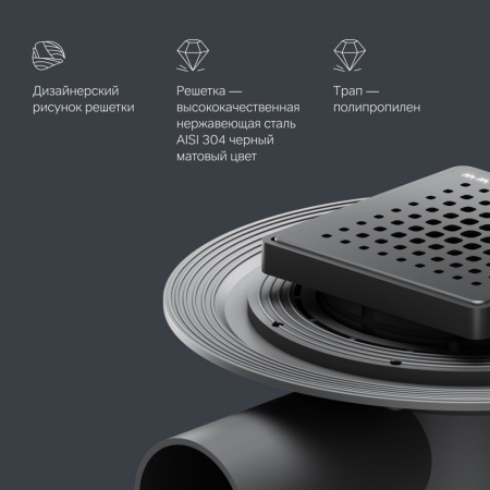 Фото душевой трап am.pm masterflow 10 см w01bd-p11-010-01bm