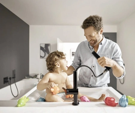 Фото смеситель для раковины hansgrohe finoris 76063670
