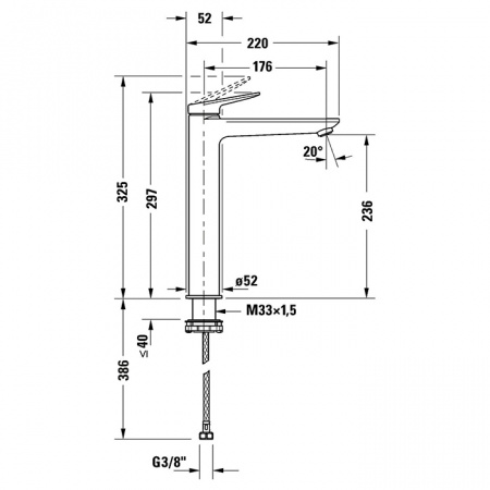 Фото смеситель для раковины duravit circle wa1040002c46