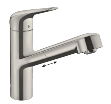 Фото смеситель для кухонной мойки hansgrohe focus 71814800