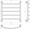 Фото водяной полотенцесушитель сунержа галант+ 60x60 см цвет : золото 03-0200-6060