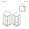 Фото душевое ограждение am.pm gem 80x80 см w90g-403-8080-bt
