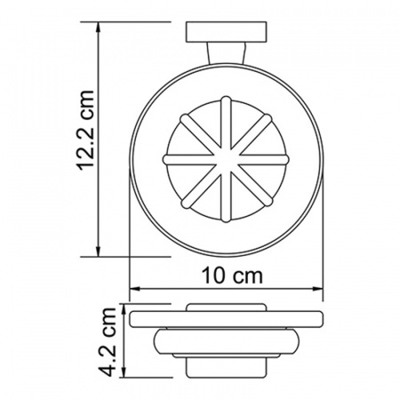 Фото мыльница стеклянная wasserkraft lippe k-6529