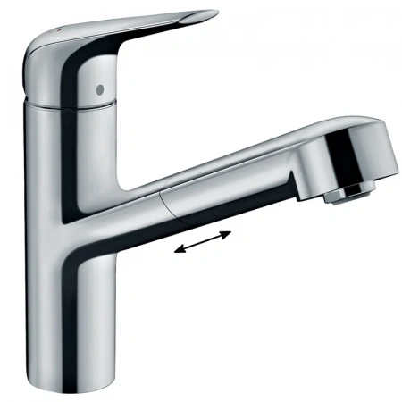 Фото смеситель для кухонной мойки hansgrohe focus 71814000
