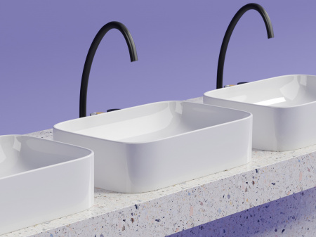 Фото раковина накладная ceramicanova element 60.5 см, цвет: белый cn6053