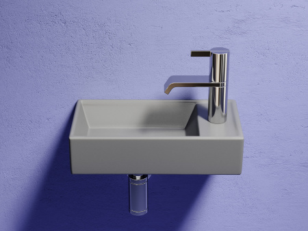 Фото раковина подвесная ceramicanova element 41.7 см, цвет: антрацит cn6051lmh